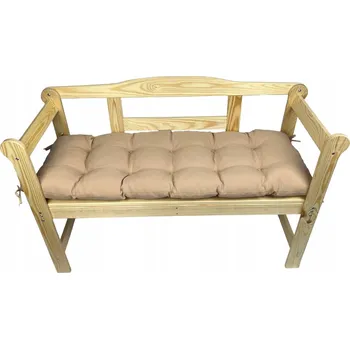 Podsedák Polštář na lavičku Zahradní podsedák na lavičku BÉŽOVÝ 120x60