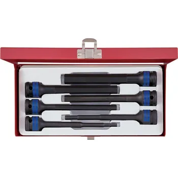 Gola sada Sada rázových prodloužených zástrčných hlavic King Tony 1/2 CrMo INBUS H5 - H14 mm 4476MP