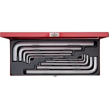 Klíč Sada zástrčných prodloužených klíčů Inbus 6 hran H3-H17 10 ks King Tony 20210MR