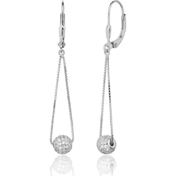 Náušnice JVD Moderní visací náušnice se zirkony SVLE3369XJ6BI00 + 2 měsíce na vrácení zboží