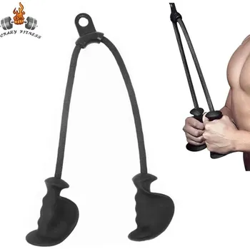 Ergonomické tricepsové lano s protiskluzovým úchopem | fitness doplněk