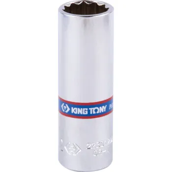 Gola hlavice Hlavice nástrčná prodloužená King Tony 1/4 CrV 12 hran, 7 mm x 50 mm 223007M