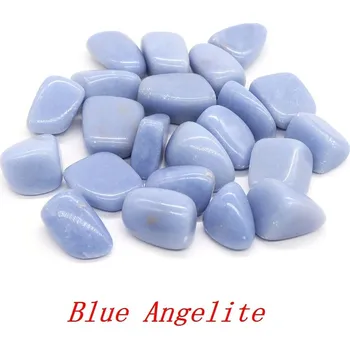 Sběratelství Žlutý leopard jaspis tromlovaný kámen | dekorace - Modrý angelit , 50 g