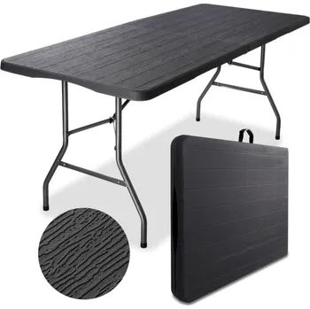 Zahradní stůl Turistický stolek WOODLAND černý