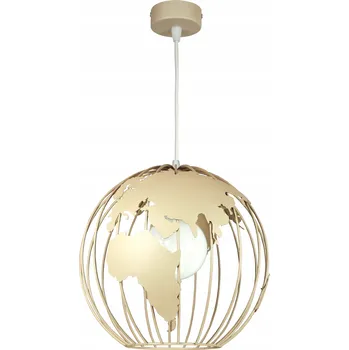 Závěsná stropní lampa lustr GLOBUS béžová stropní svítidla do pokoje loft