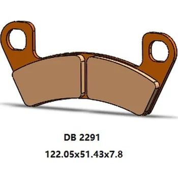 Brzdová destička DELTA BRAKING brzdové destičky KH741 přední ARCTIC CAT WILDCAT 700 15-19, STAMPEDE 900 17-19 (DELTA BRAKING brzdové destičky KH741 přední ARCTIC CAT WILDCAT 700 15-19, STAMPEDE 900 17-19)