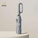 Pánský větruodolný skládací deštník 105 cm | doplněk - Světle šedá