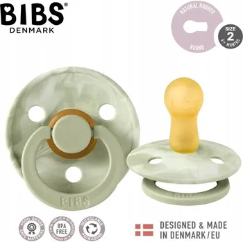 Kulatý gumový Dudlík Bibs 6 měsíců +