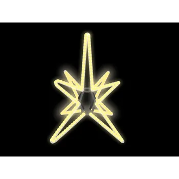 Vánoční světelná dekorace 3D Vánoční Hvězda na špičku stromu, 90 cm Barva: Modrá