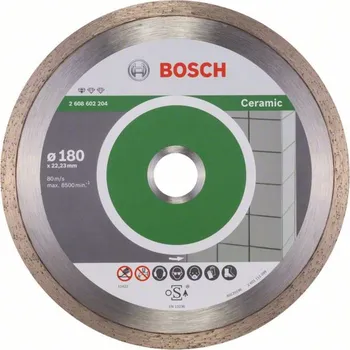 Brusný kotouč Diamantový dělící kotouč Bosch Standard for Ceramic 180 mm 2608602204