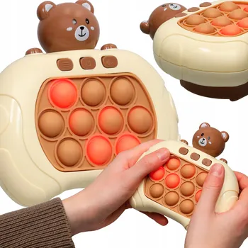 Hračka pro nejmenší ANTISTRESOVÁ SENSORICKÁ HRA POP IT MEDVÍDEK HRAČKA PRO DĚTI NA PROCVIČENÍ ZRUČNOSTI