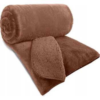 Přehoz na lůžko Přehoz na postel Eurofirany polyester 220 cm x 240 cm hnědý