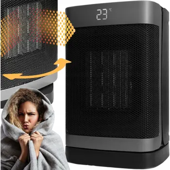 Teplovzdušný ventilátor TEPLOVZDUŠNÝ VENTILÁTOR S DISPLEJEM, OSCILACÍ A DÁLKOVÝM OVLÁDÁNÍM, 1500W