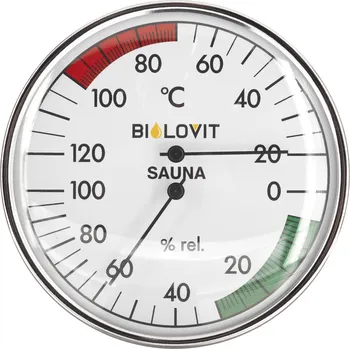 Bilovit Kulatý teploměr a vlhkoměr do sauny