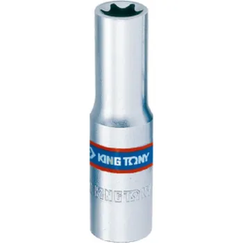 Gola hlavice Hlavice nástrčná prodloužená King Tony 3/8 CrV TORX E18 237518M