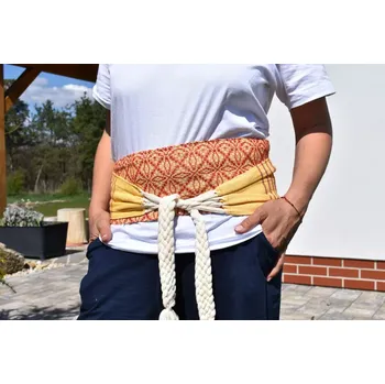 Šátek na nošení dítěte MEXICKÁ Faja - Oranžová 175 x 14cm