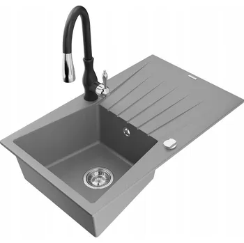 Granitový dřez Jednodřez Mexen Cesar granitový šedý