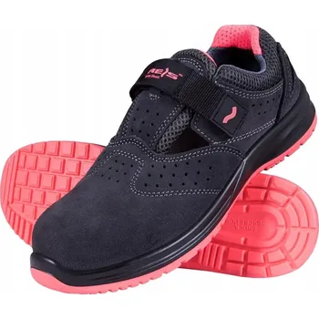 Pracovní obuv Dámské pracovní sandály s špičkou, kožené, semišové STORK kategorie S1 vel. 40