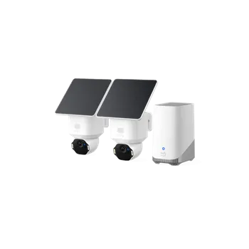 IP kamera Venkovní kamera se solárním nabíjením Anker eufy E42 (sada 2ks+jednotka Homebase 3) 4K bílá