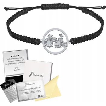 Náramek PERKUSE Pánský náramek stříbro GRAVÍROVÁNÍ