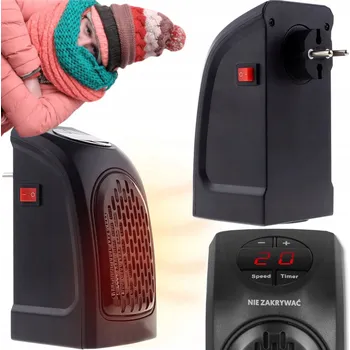 Přímotop MINI OHŘÍVAČ DO ZÁSUVKY TICHÝ ÚSPORNÝ S NÍZKOU SPOTŘEBOU 400W
