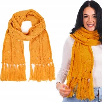 Šála ŠÁLA DÁMSKÁ HEYO ZIMNÍ DLOUHÁ MĚKKÁ TEPLÁ S TŘÁSNĚMI 180 cm