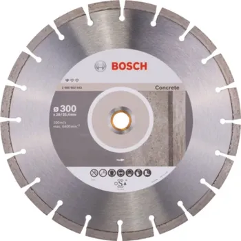 Brusný kotouč Diamantový dělící kotouč Bosch Standard for Concrete 300 mm 2608602543