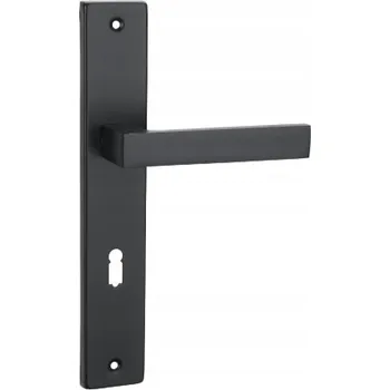 Dveřní kování Interiérová klika Domino Dlouhá, štítek s otvorem pro klíč