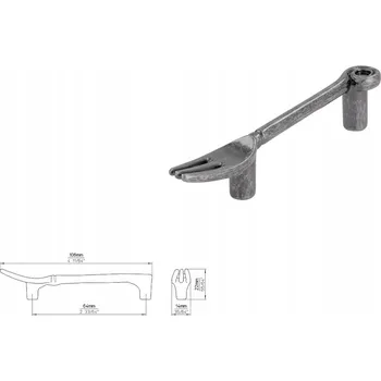 Nábytkové kování Nábytková úchytka SIRO 1051-106ZN28 efekt cínu