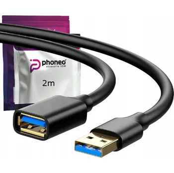 Napájecí kabel PRODLUŽOVACÍ KABEL USB 3.0 SAMICE-SAMEC, 2 M