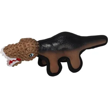 Hračka pro psa Hračka textil Saura dinosaurus hnědý Flamingo