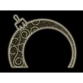 Vánoční světelná dekorace Vánoční LED brána 1, 365×285 cm Barva: Teplá bílá