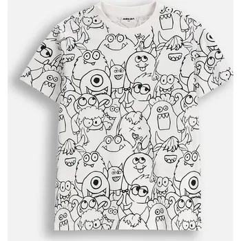 Chlapecké tričko Dětské tričko chlapecké bílé s krátkým rukávem velikost 116 Mokida ZM5