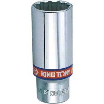 Gola hlavice Hlavice nástrčná prodloužená King Tony 3/8 CrV 12 hran, 9/16 323018S