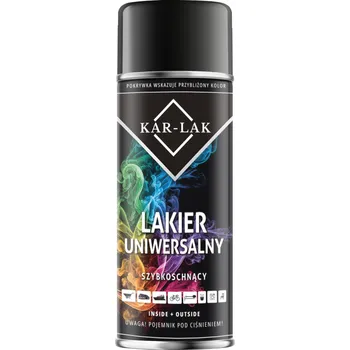 Barva ve spreji 9017 RAL ČERNÁ LESKLÁ AUTO LAK SPRAY BARVA 400ML