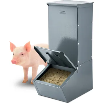 Krmítko pro ptáka Kovové krmítko pro prasata, objem 77 litrů – pro 5 prasat