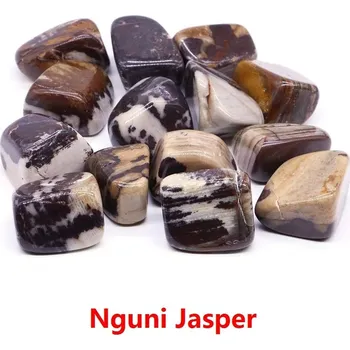 Přírodní kámen Leštěný přírodní křišťál | dekorace | minerál - Nguni Jasper , 500 g