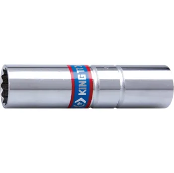 Gola hlavice Hlavice nástrčná s objímkou na zapalovací svíčky King Tony 3/8 CrV 12 hran, 18mm 367018