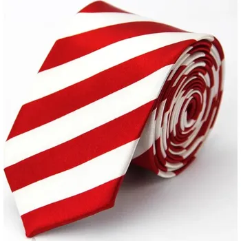 Svatební dekorace Hedvábná kravata bílo-červená
