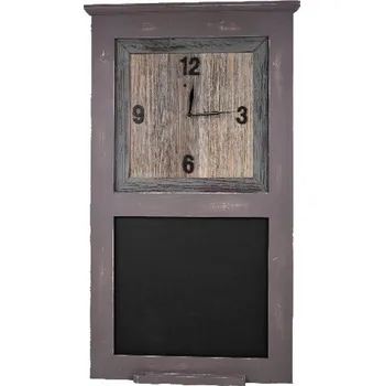 Hodiny dřevěné s tabulí 49,5 x 58,5 x 6,5 cm|Ego Dekor