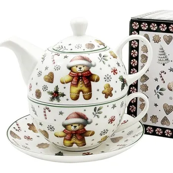 DUO porcelain Konvička Tea for one - Vánoční perníček