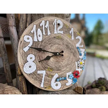 Hodiny Keramické hodiny Luční kvítí (Ø 26 cm)