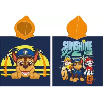 Dětské zboží DĚTSKÉ PONČO TLAPKOVÁ PATROLA DOVOLENÁ U MOŘE