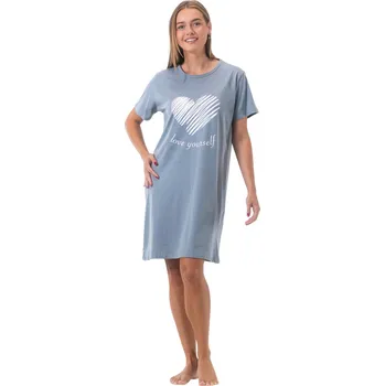 Dámské pyžamo Dámská noční košile Gaubert modrá (GB-6801) L Možnost vrácení zboží ZDARMA do 120 dnů!