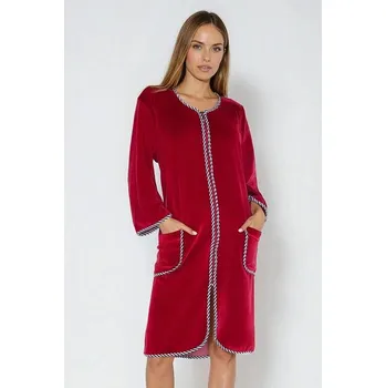 Dámský župan Velurový dámský župan Radana vínový XL