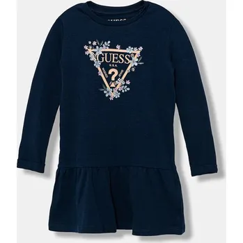 Dámské šaty Dětské bavlněné šaty Guess K3YK13.KA6W4.9BYA modrá 55X, vel. 118-122