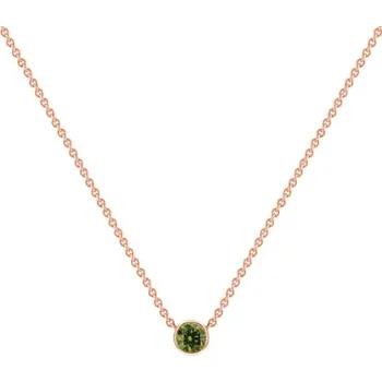 Náhrdelník Minimalistický náhrdelník se zeleným diamantem Glosie