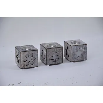 Svícen Svícen na čajovku, balení obsahuje 3 kusy!|Ego Dekor