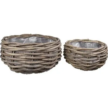 Květináč Van der Leeden Obal na květináč kulatý, šedá, pr.60x24cm, S2|Van Der Leeden 1915