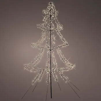 Vánoční dekorace Vánoční venkovní dekorace strom s LED osvětlením, 180x300 cm